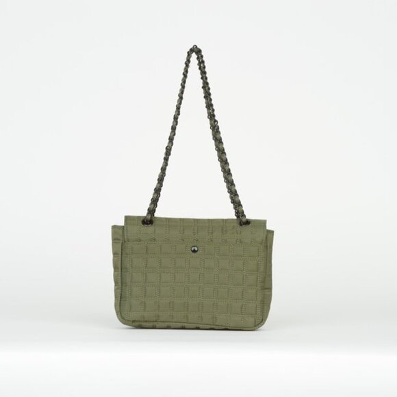 NWT IHKWIP Quilted Flap Convertible Shoulder Bag w/ Chain Strap - Picture 3 of 8